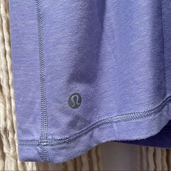 Lululemon Inspiration Tank SZ 2 Purple & Black Built in Bra Racerback Yoga Top - Picture 5 of 8